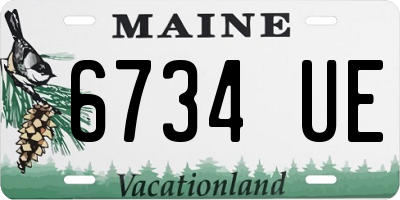 ME license plate 6734UE