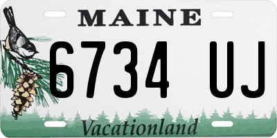 ME license plate 6734UJ
