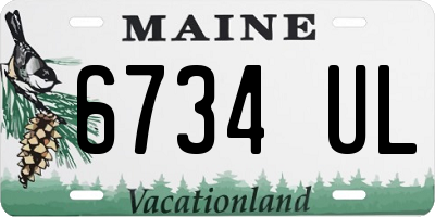 ME license plate 6734UL