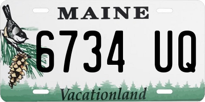 ME license plate 6734UQ