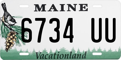 ME license plate 6734UU