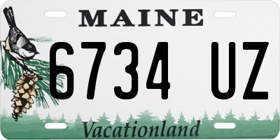 ME license plate 6734UZ