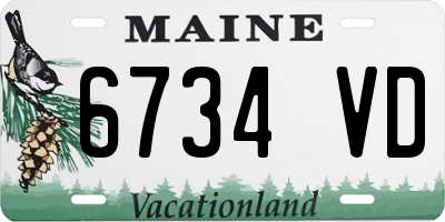 ME license plate 6734VD