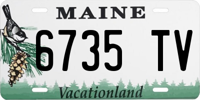 ME license plate 6735TV