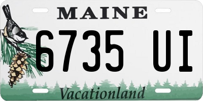 ME license plate 6735UI