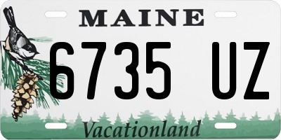 ME license plate 6735UZ