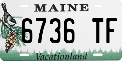 ME license plate 6736TF