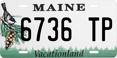 ME license plate 6736TP