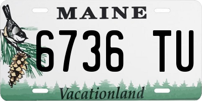 ME license plate 6736TU