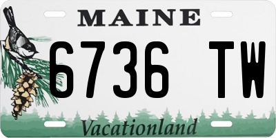 ME license plate 6736TW
