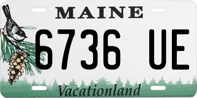 ME license plate 6736UE