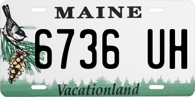 ME license plate 6736UH