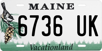 ME license plate 6736UK