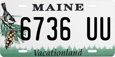 ME license plate 6736UU