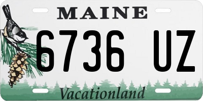 ME license plate 6736UZ