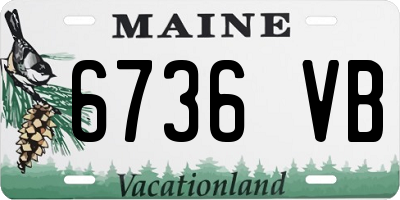 ME license plate 6736VB