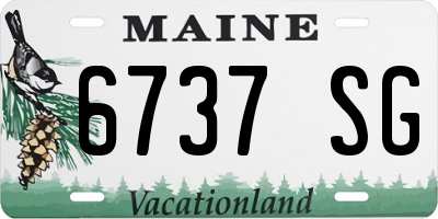 ME license plate 6737SG