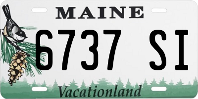 ME license plate 6737SI