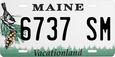 ME license plate 6737SM