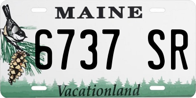 ME license plate 6737SR