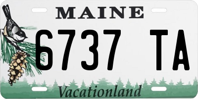 ME license plate 6737TA