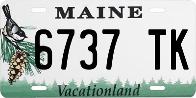 ME license plate 6737TK