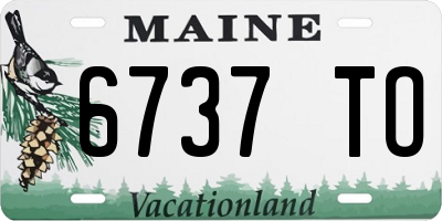 ME license plate 6737TO