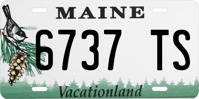 ME license plate 6737TS