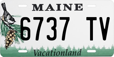 ME license plate 6737TV