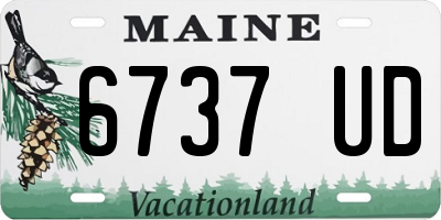 ME license plate 6737UD