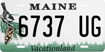 ME license plate 6737UG