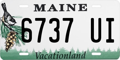 ME license plate 6737UI