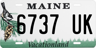 ME license plate 6737UK