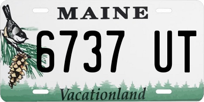ME license plate 6737UT
