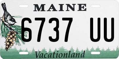 ME license plate 6737UU