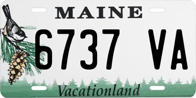 ME license plate 6737VA
