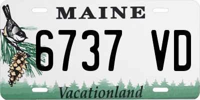 ME license plate 6737VD