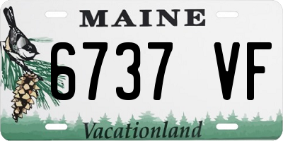 ME license plate 6737VF