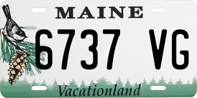 ME license plate 6737VG