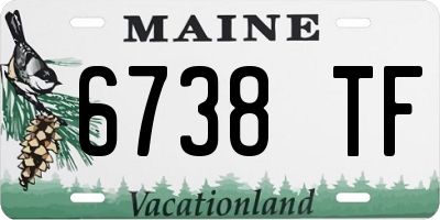 ME license plate 6738TF