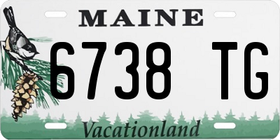 ME license plate 6738TG
