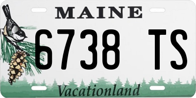 ME license plate 6738TS