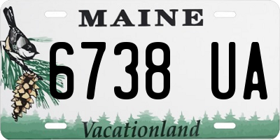 ME license plate 6738UA