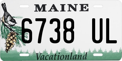 ME license plate 6738UL