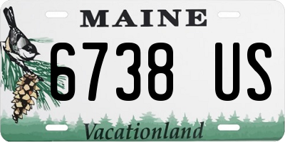 ME license plate 6738US