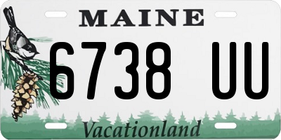 ME license plate 6738UU