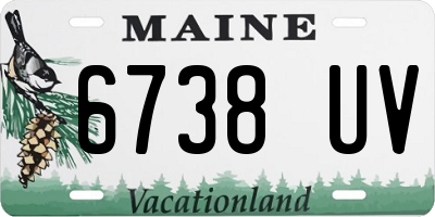 ME license plate 6738UV