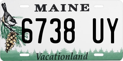 ME license plate 6738UY