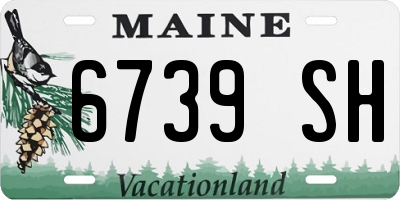 ME license plate 6739SH