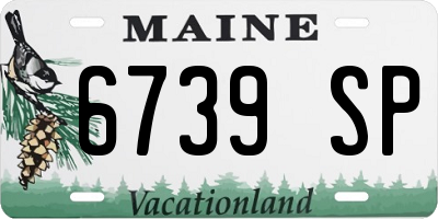 ME license plate 6739SP